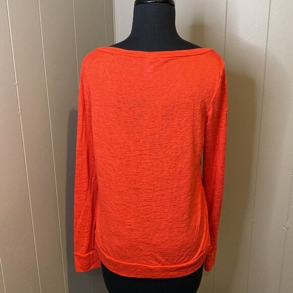 Victoria’s Secret Extra Small long Sleeve Stretch Red Sweater Wide Neck - Picture 3 of 5